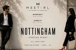 MeetIRL Nottingham Singles Social Mixer | Ages over 30+ | All Bar One MeetIRL Nottingham Singles Social Mixer | Ages over 30+ | All Bar One