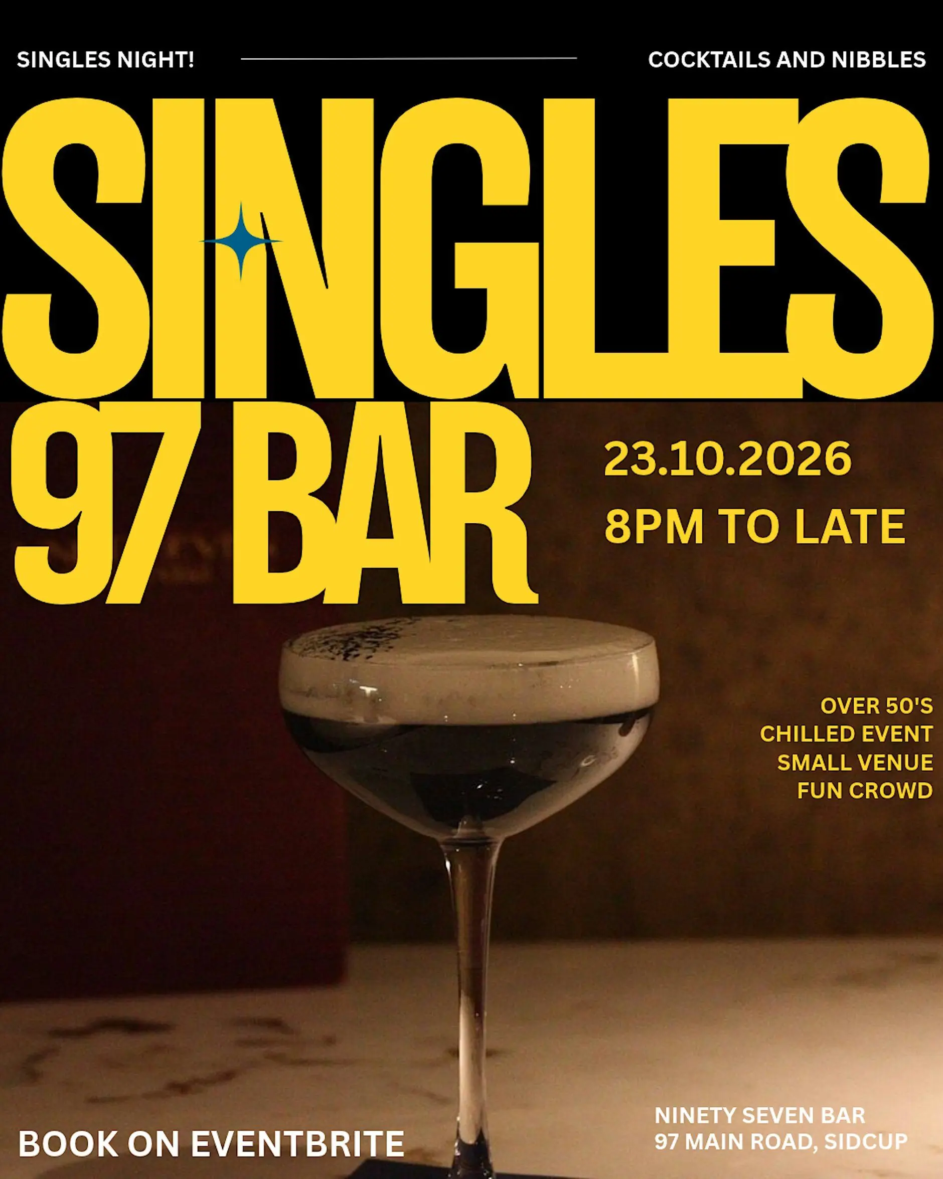 Single’s night - Cocktails and nibbles