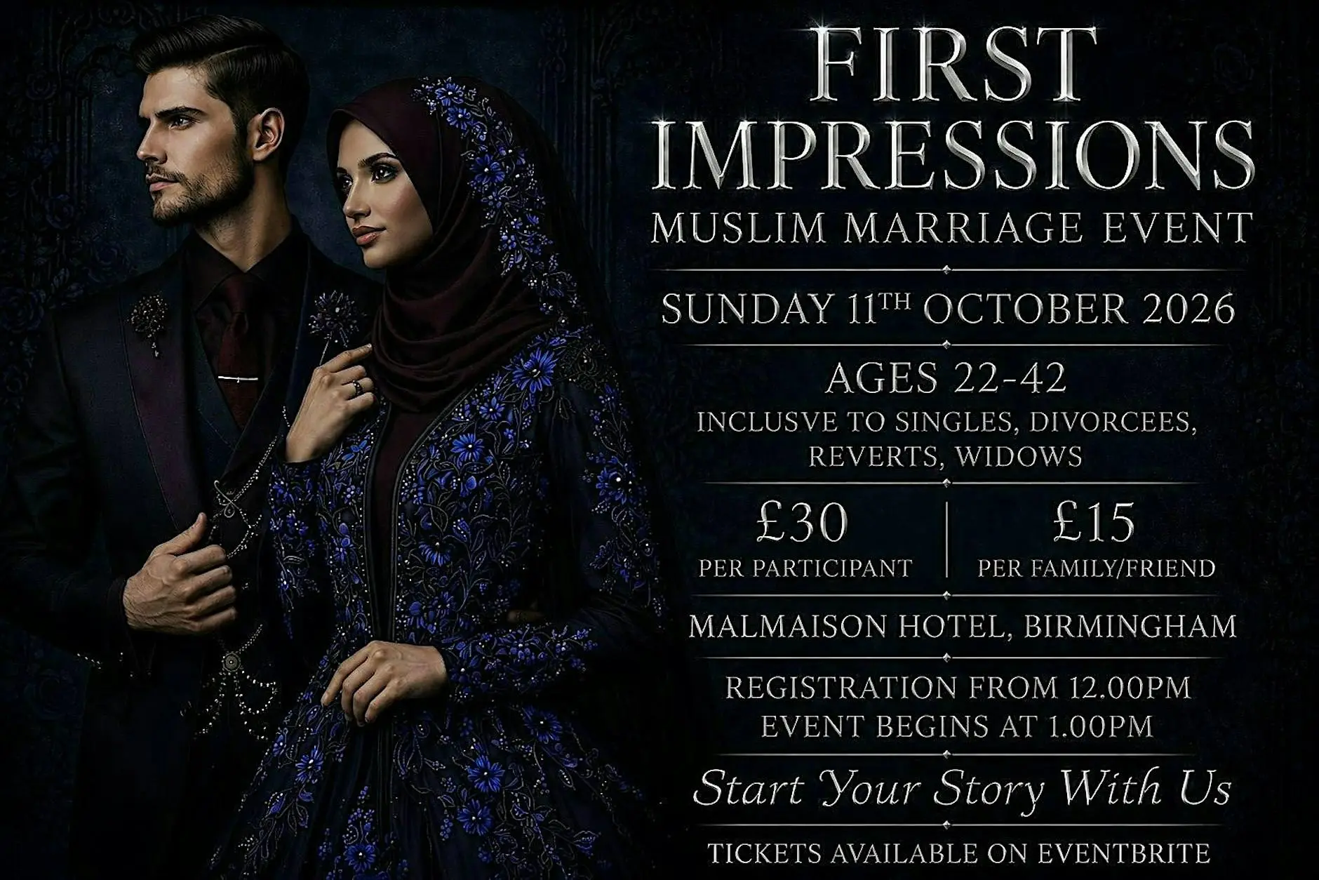 First Impressions - Muslim Marriage Event - Malmaison Hotel - Birmingham First Impressions - Muslim Marriage Event - Malmaison Hotel - Birmingham