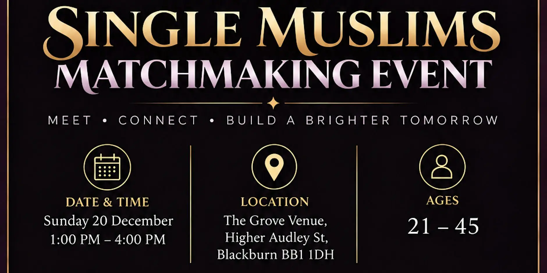 IMC Muslim Matchmaking Event Blackburn