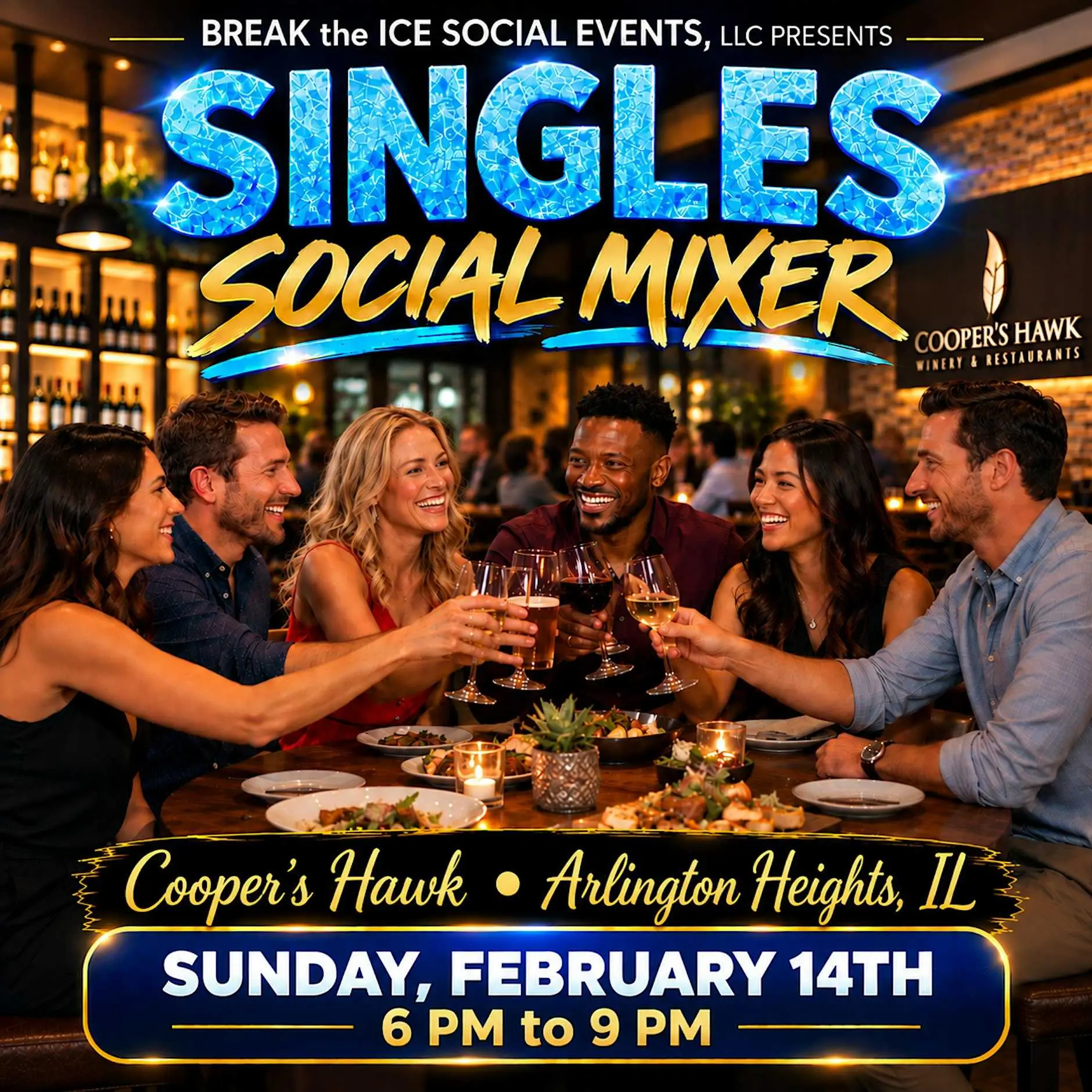 Singles Social Mixer Arlington Heights Cooper's Hawk
