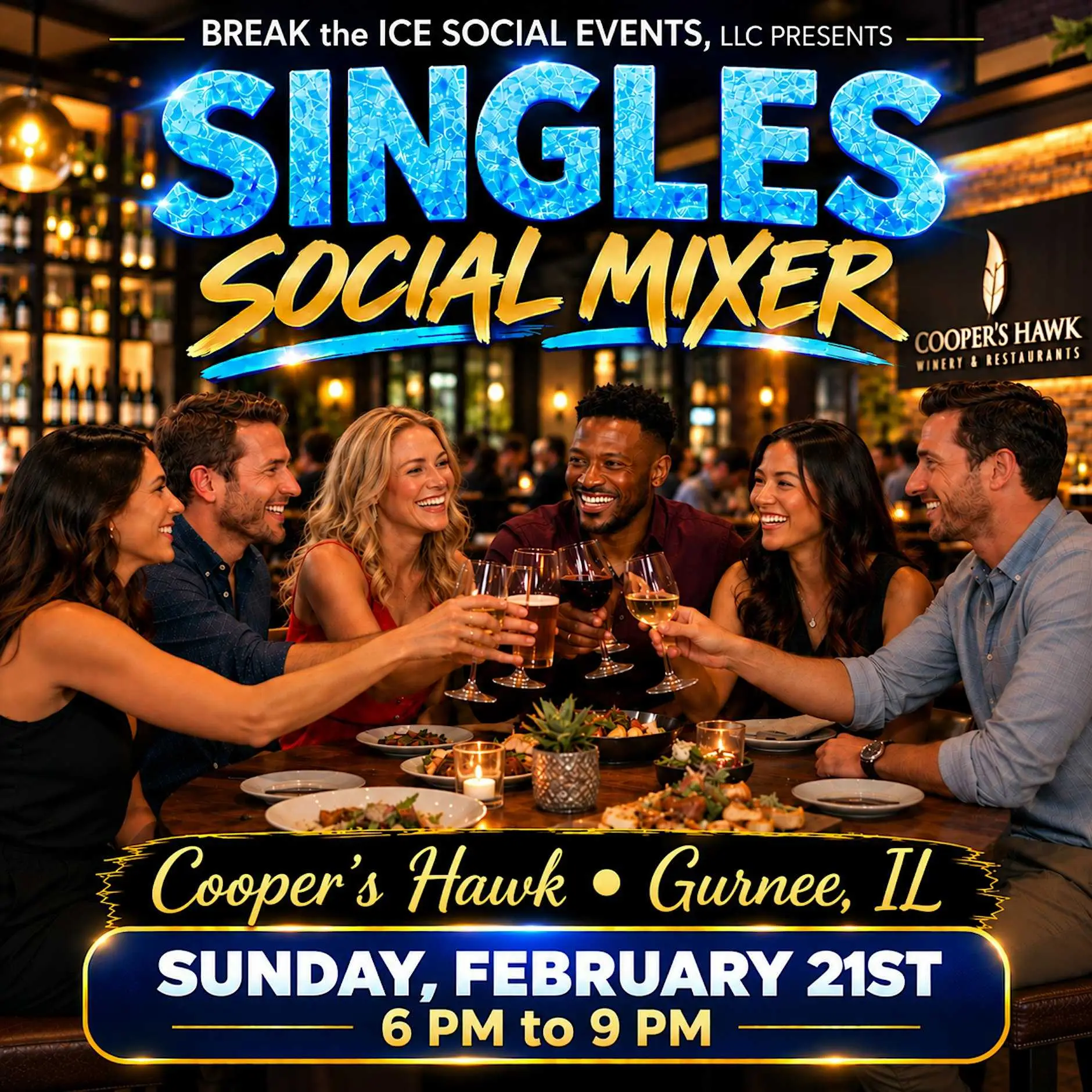 Singles Social Mixer Gurnee, IL Cooper's Hawk