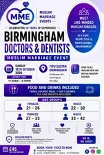 Muslim Marriage Events Birmingham - Doctors & Dentists Event