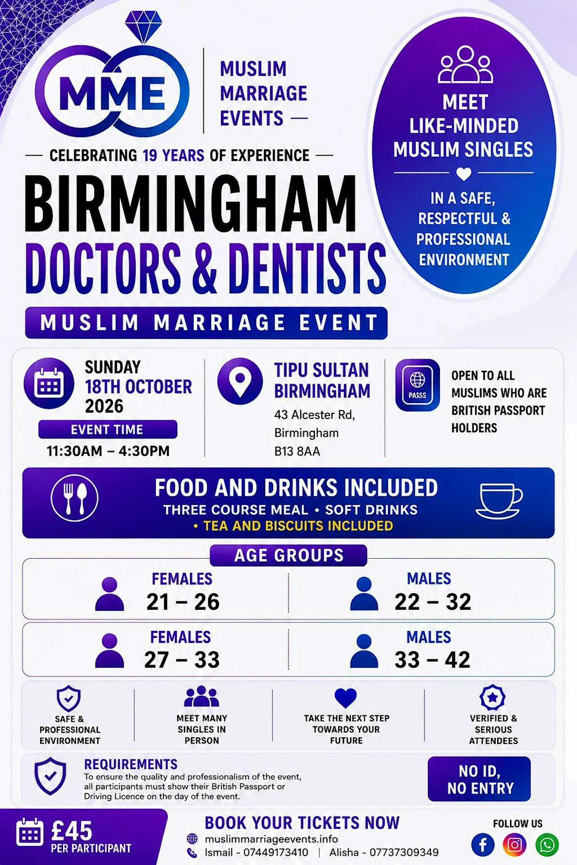 Muslim Marriage Events Birmingham - Doctors & Dentists Event