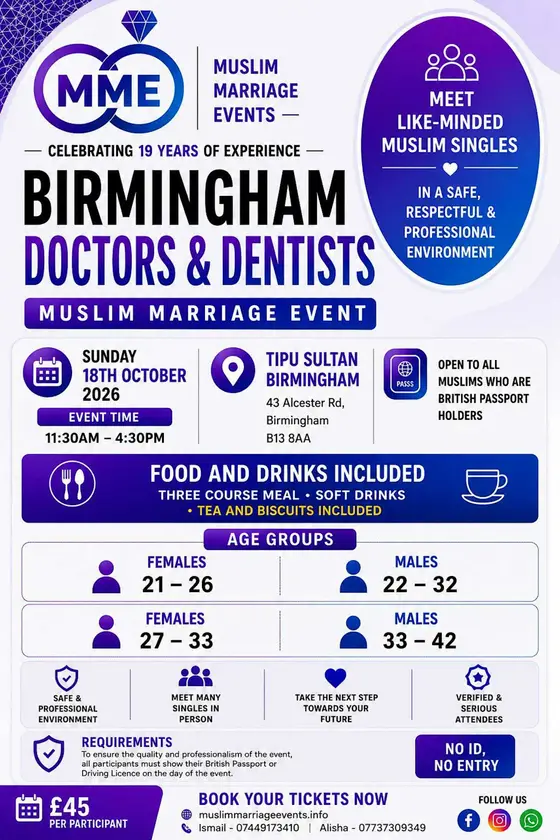 Muslim Marriage Events Birmingham - Doctors & Dentists Event — photo 1