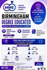 Birmingham Exclusive Muslim Degree Educated Professionals Event
