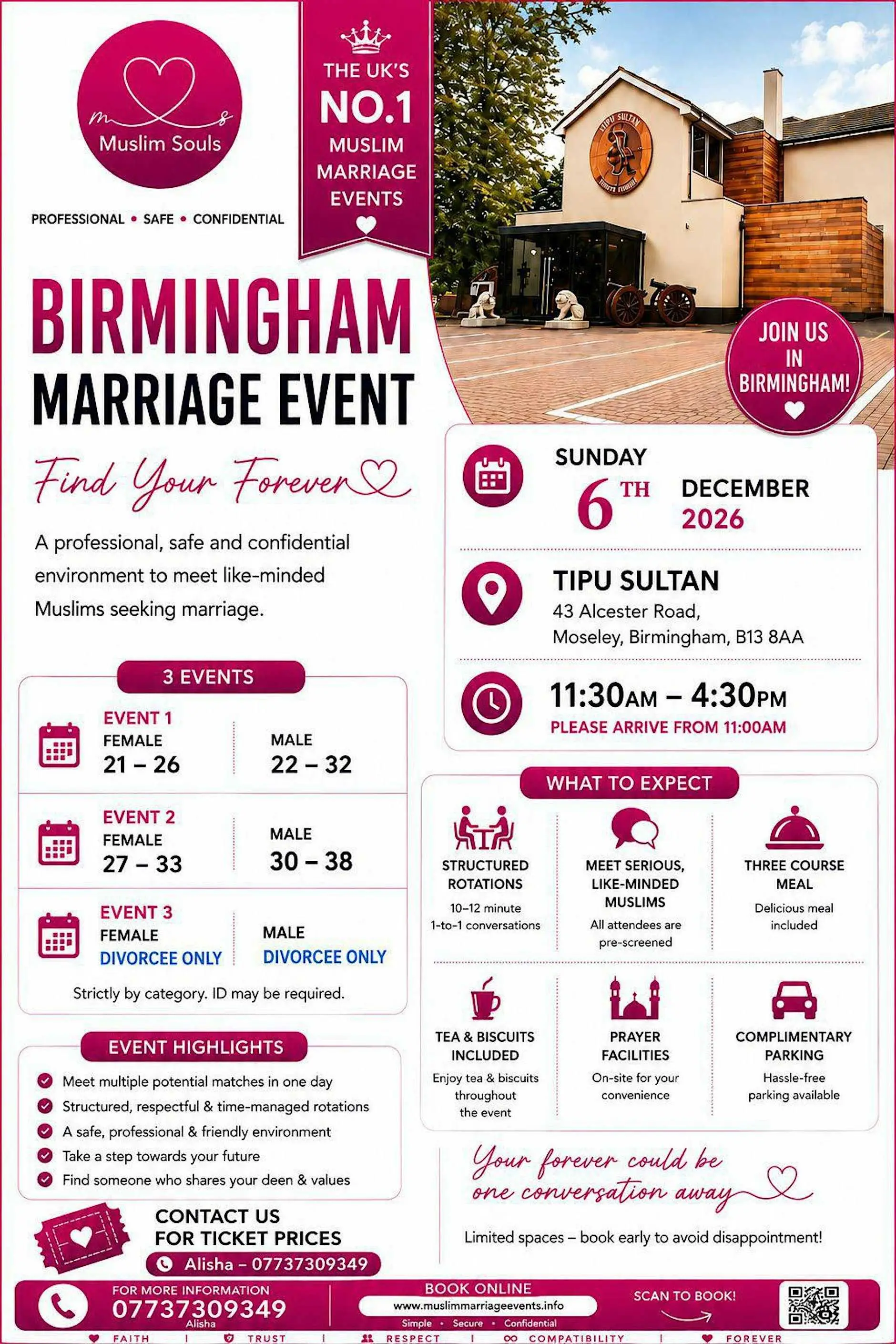 Muslim Marriage Events Birmingham - 3 Groups Muslim Marriage Events Birmingham - 3 Groups
