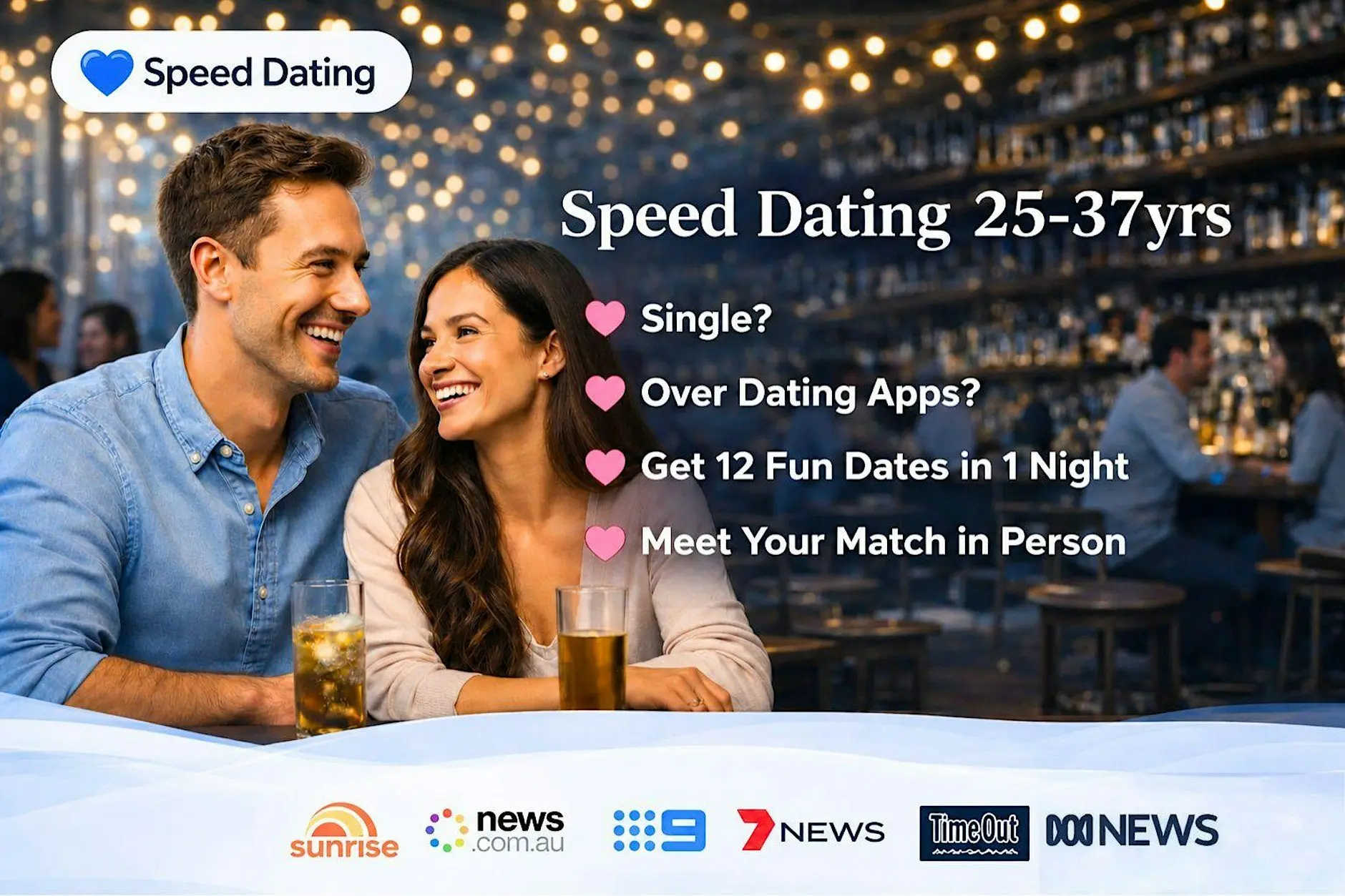 Melbourne Speed Dating Event 25–37years Singles Night | Speed Dating Social