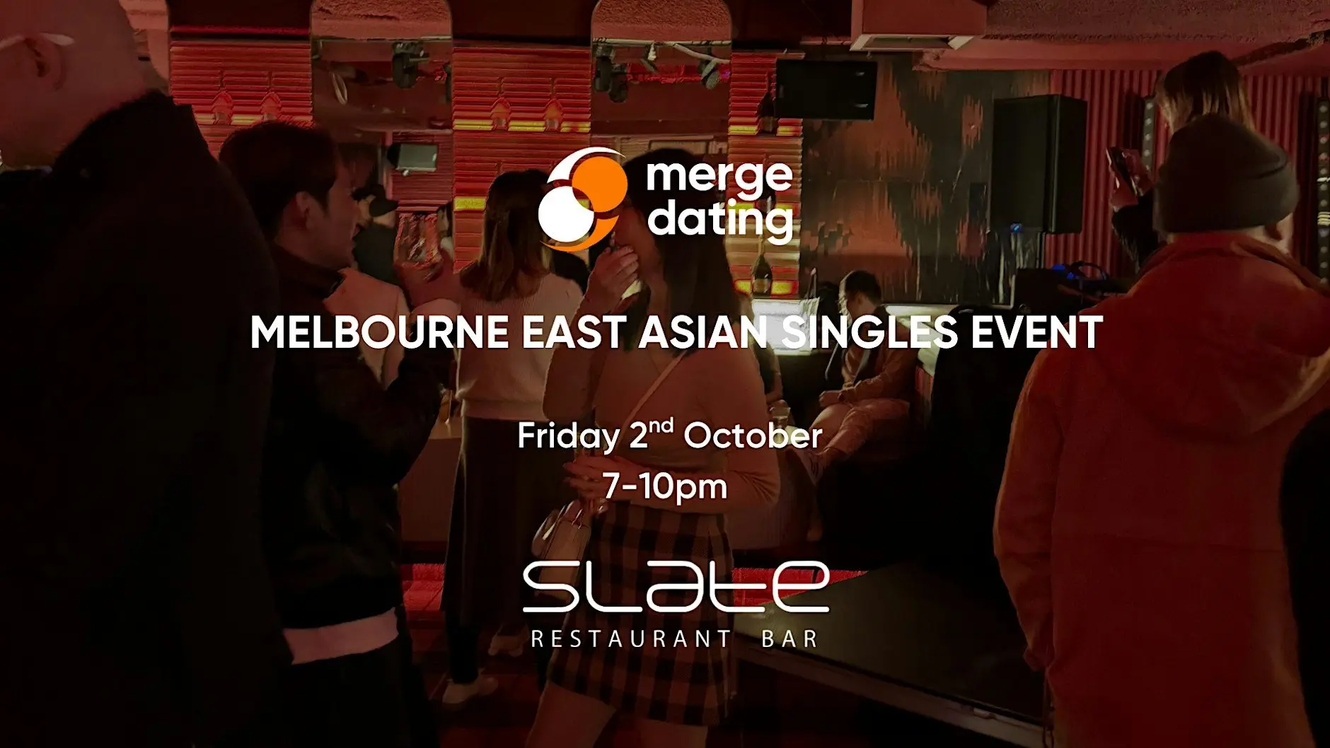 Melbourne | East Asian Singles Event | Slate Bar | Friday 2nd October