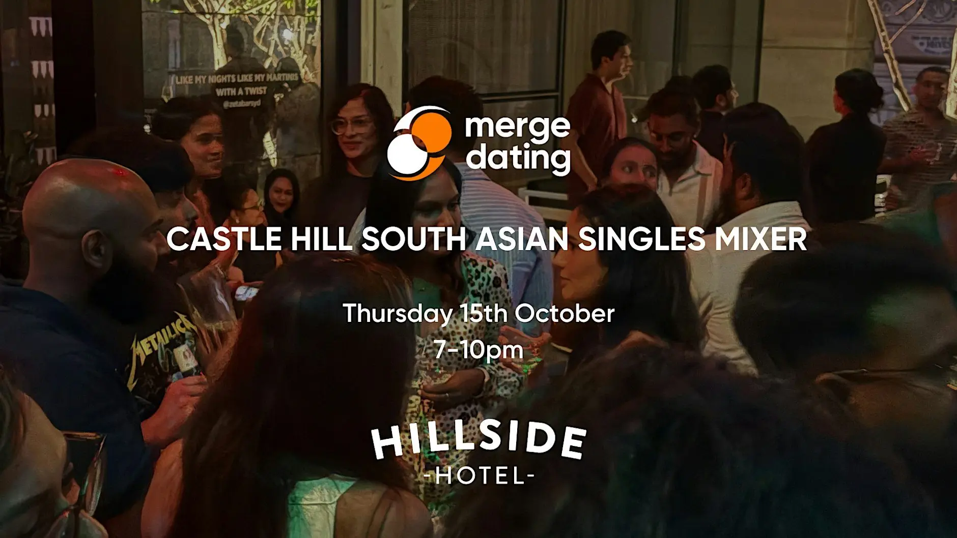 Castle Hill | South Asian Singles Mixer | Hillside Hotel | 15th October