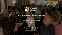 Melbourne | Singles Mixer | Slate Bar | Saturday 17th October | 50 & Over