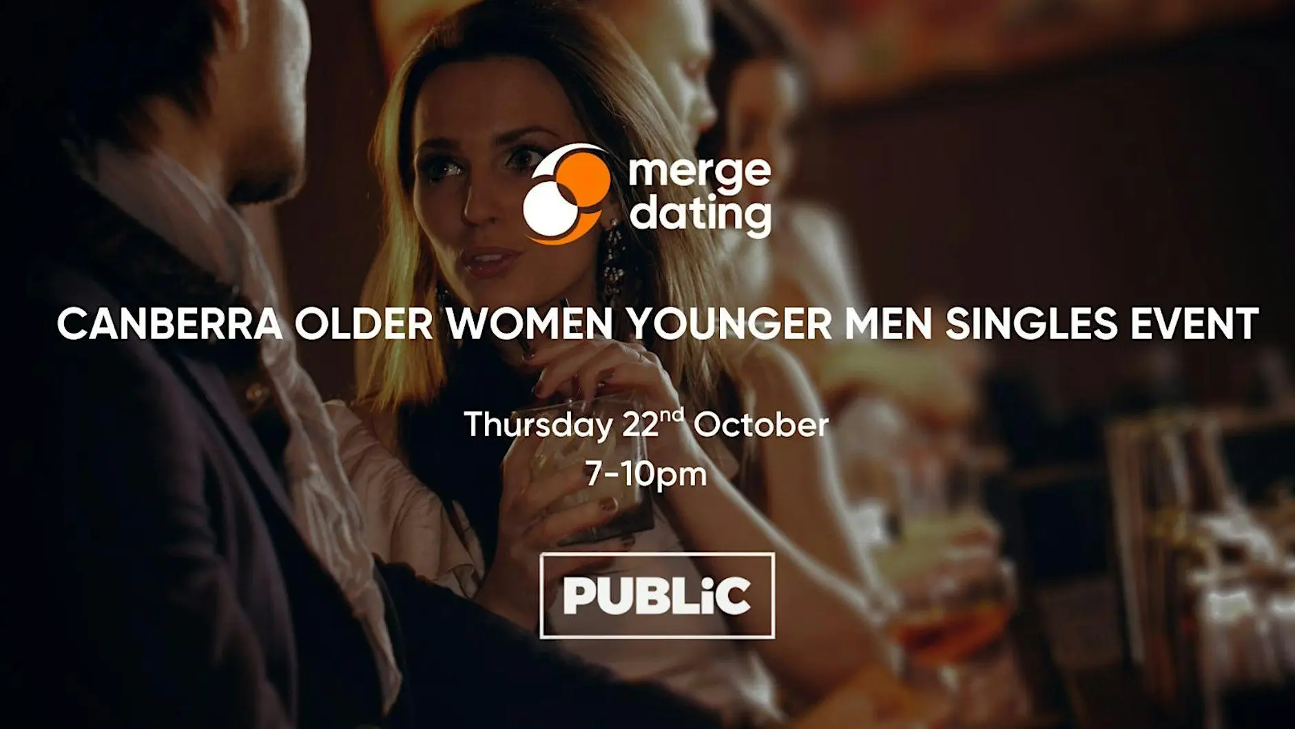 Canberra Older Women Younger Men Singles Event | Public Bar | 22nd October