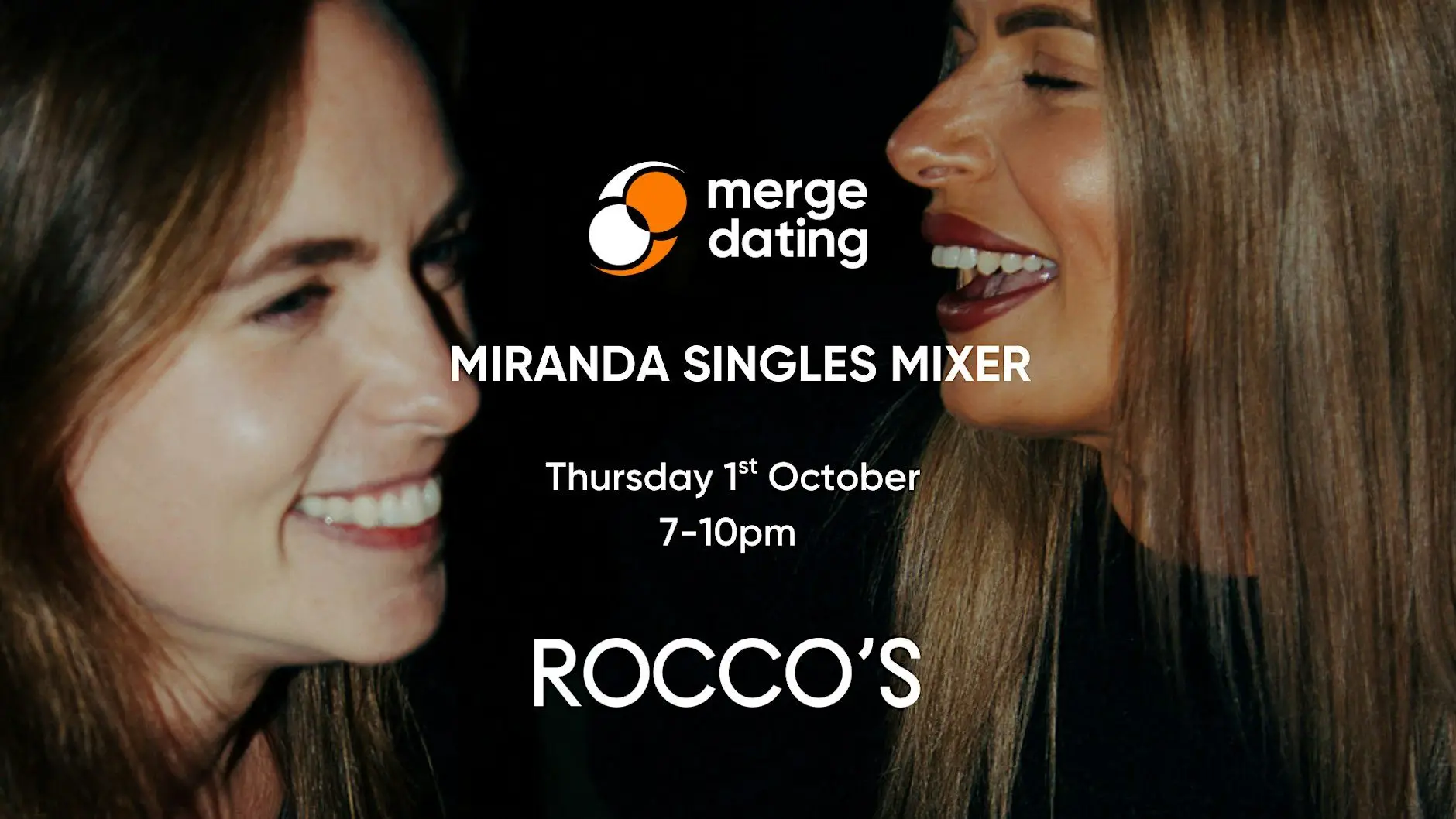 Miranda | Singles Mixer | Rocco's | Thursday 1st October | 20s & 30s Miranda | Singles Mixer | Rocco's | Thursday 1st October | 20s & 30s