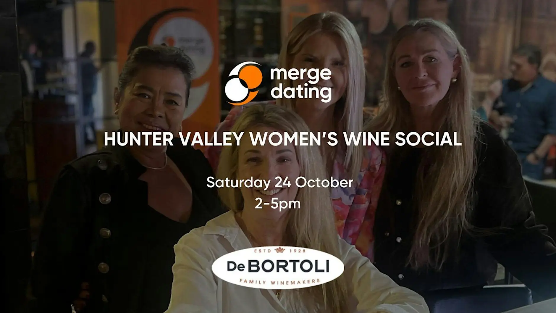 Hunter Valley Women’s Wine Social | De Bortoli | 24th October | 40 & Over