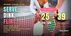 Pickleball Singles Social. Singles dating ages 25 - 39