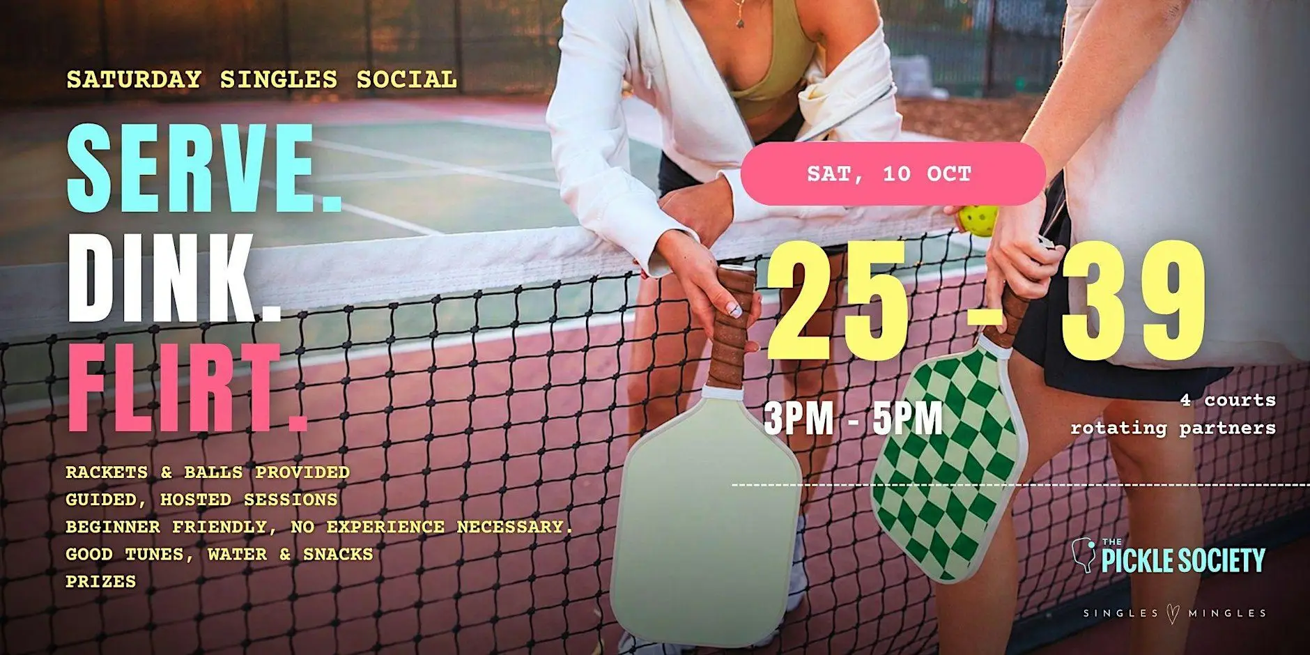 Pickleball Singles Social. Singles dating ages 25 - 39