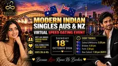 AUS & NZ Modern Indian Singles Virtual Speed Dating | 30s & 40s