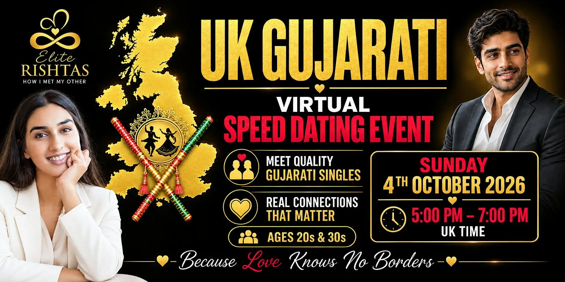 Gujarati Online Speed Dating (Ages 20's & 30's) | UK