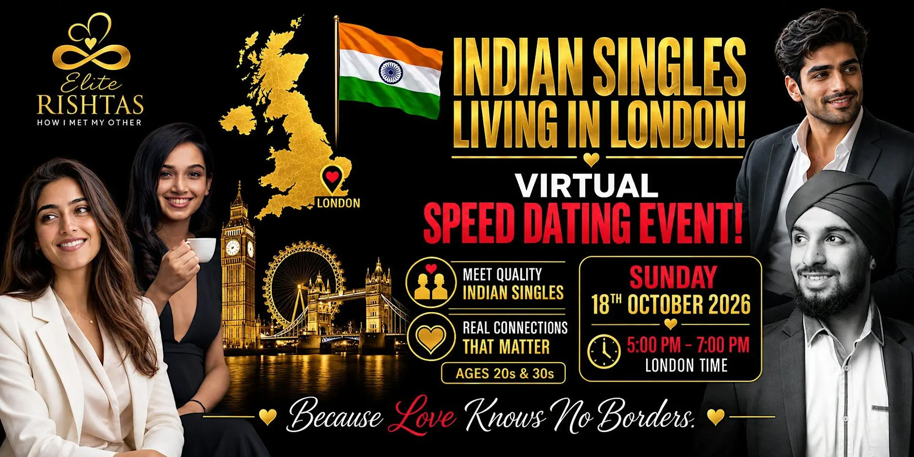 Online Speed Dating |Modern Indian Singles Living in London 20s & 30s