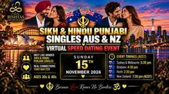 AUS & NZ Sikh & Hindu Punjabi Singles Virtual Speed Dating | 30s & 40s