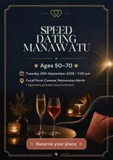 Speed Dating Manawatu 50-70 years
