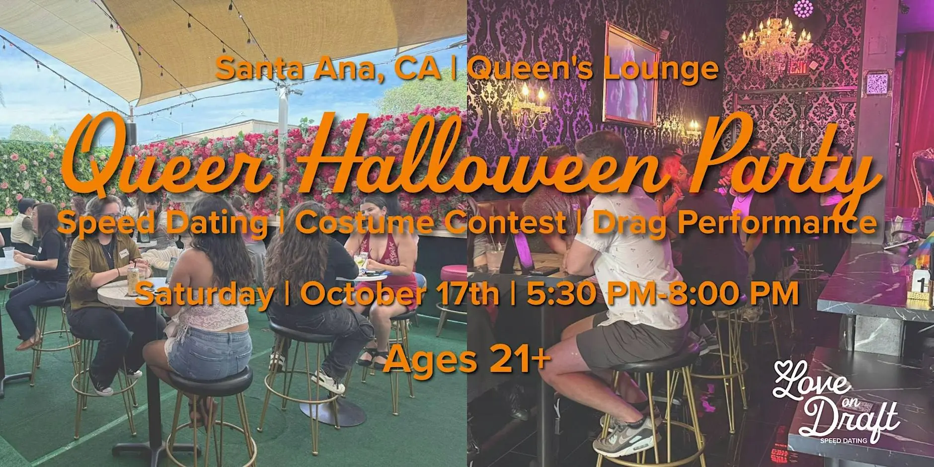 Queer Halloween Party | Santa Ana, CA | Singles 21+ | Queen's Lounge Queer Halloween Party | Santa Ana, CA | Singles 21+ | Queen's Lounge