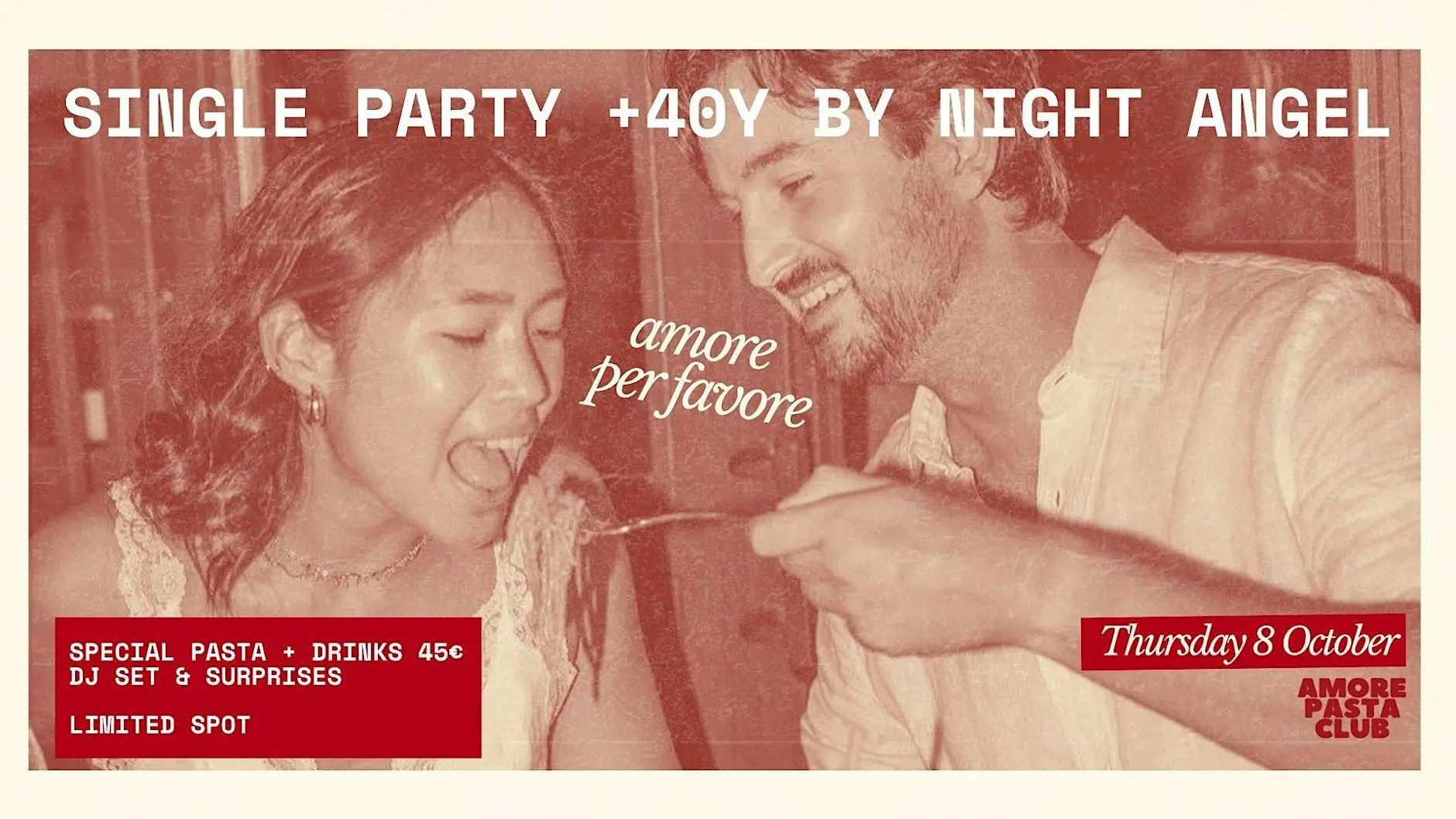 SINGLE PARTY (+40YRS) BY NIGHT ANGEL SINGLE PARTY (+40YRS) BY NIGHT ANGEL