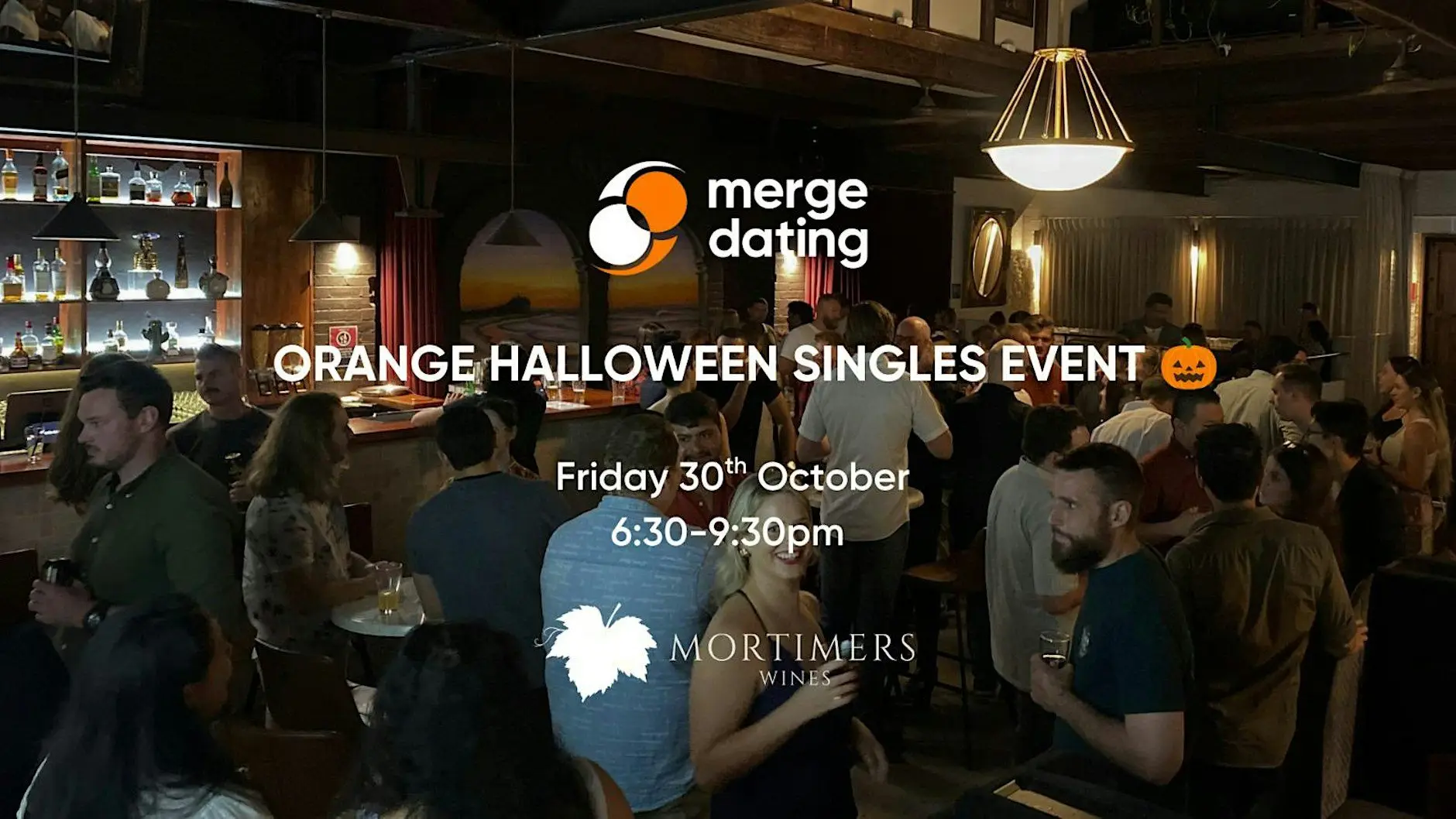 Orange | Halloween Singles Event | Mortimer's Winery | Friday 30th October