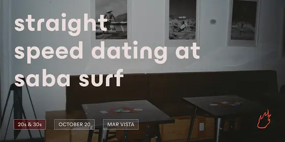 Friend or Flame Straight Speed Dating | Mar Vista | 20s & 30s — photo 1