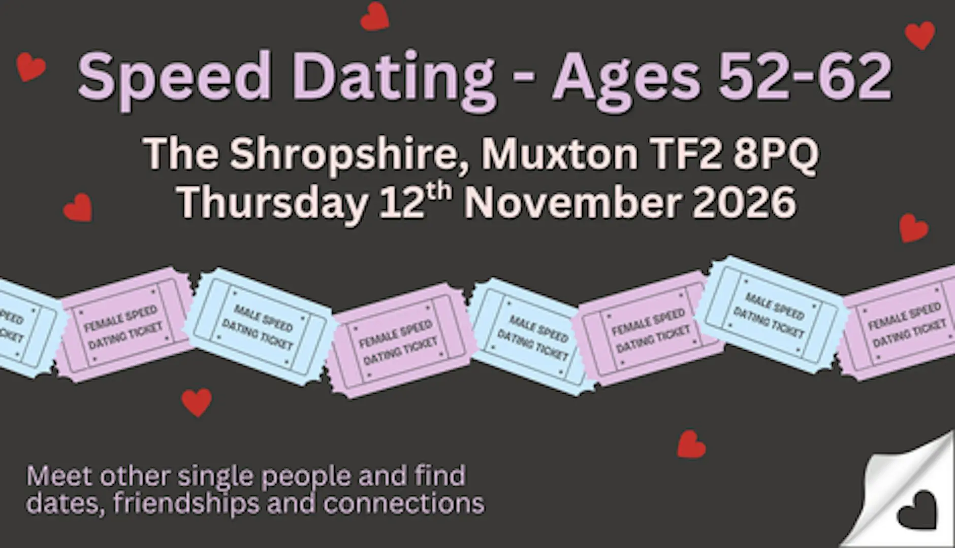 Speed Dating 52-62 year olds