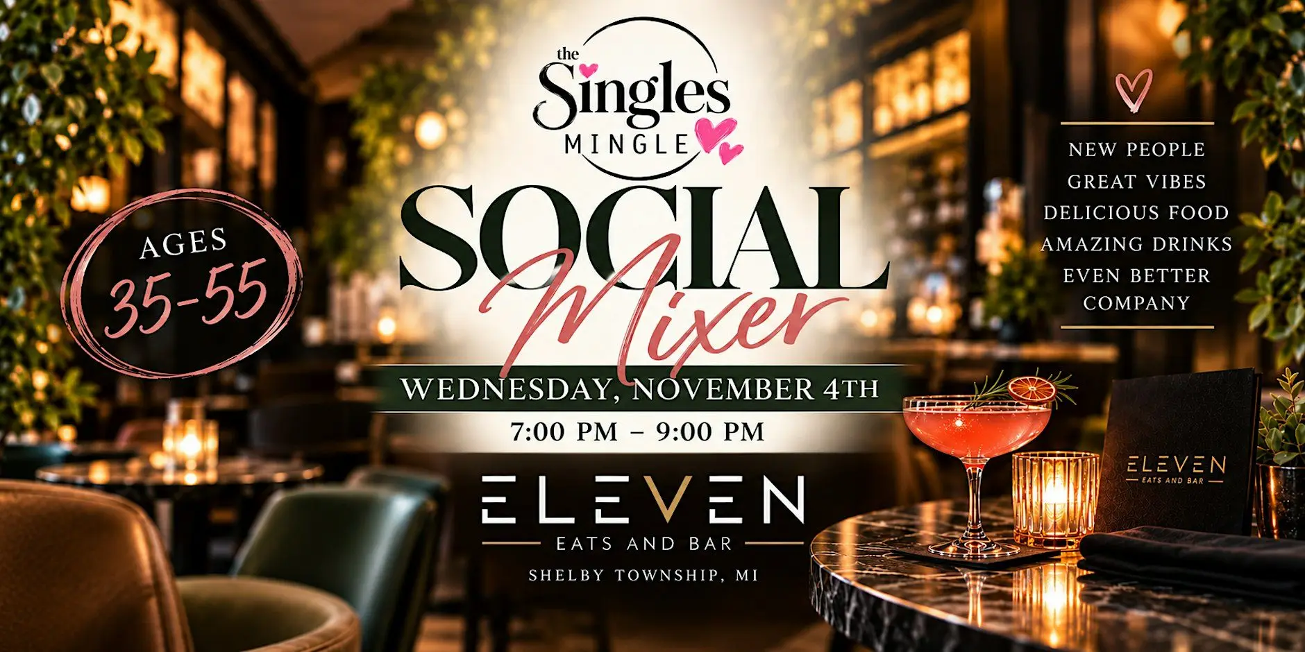 The Singles Mingle Social Mixer | Ages 35–55