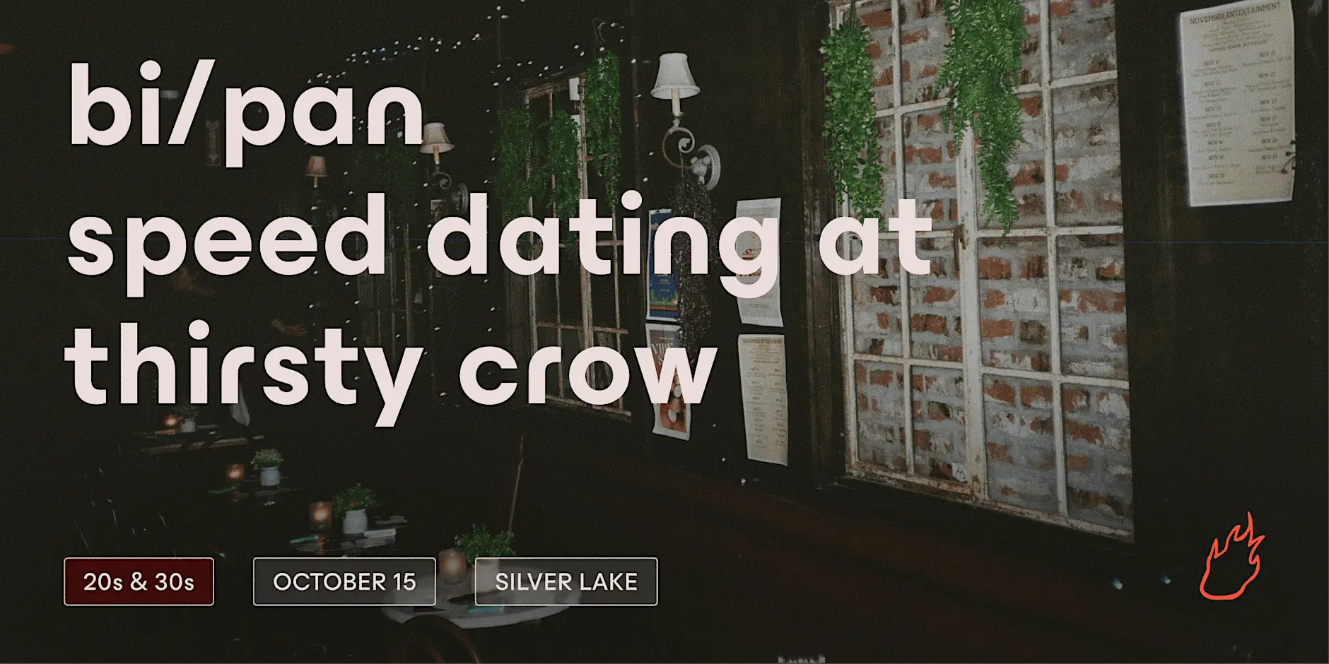 Friend or Flame Bi/Pan Speed Dating | Silver Lake | 20s & 30s