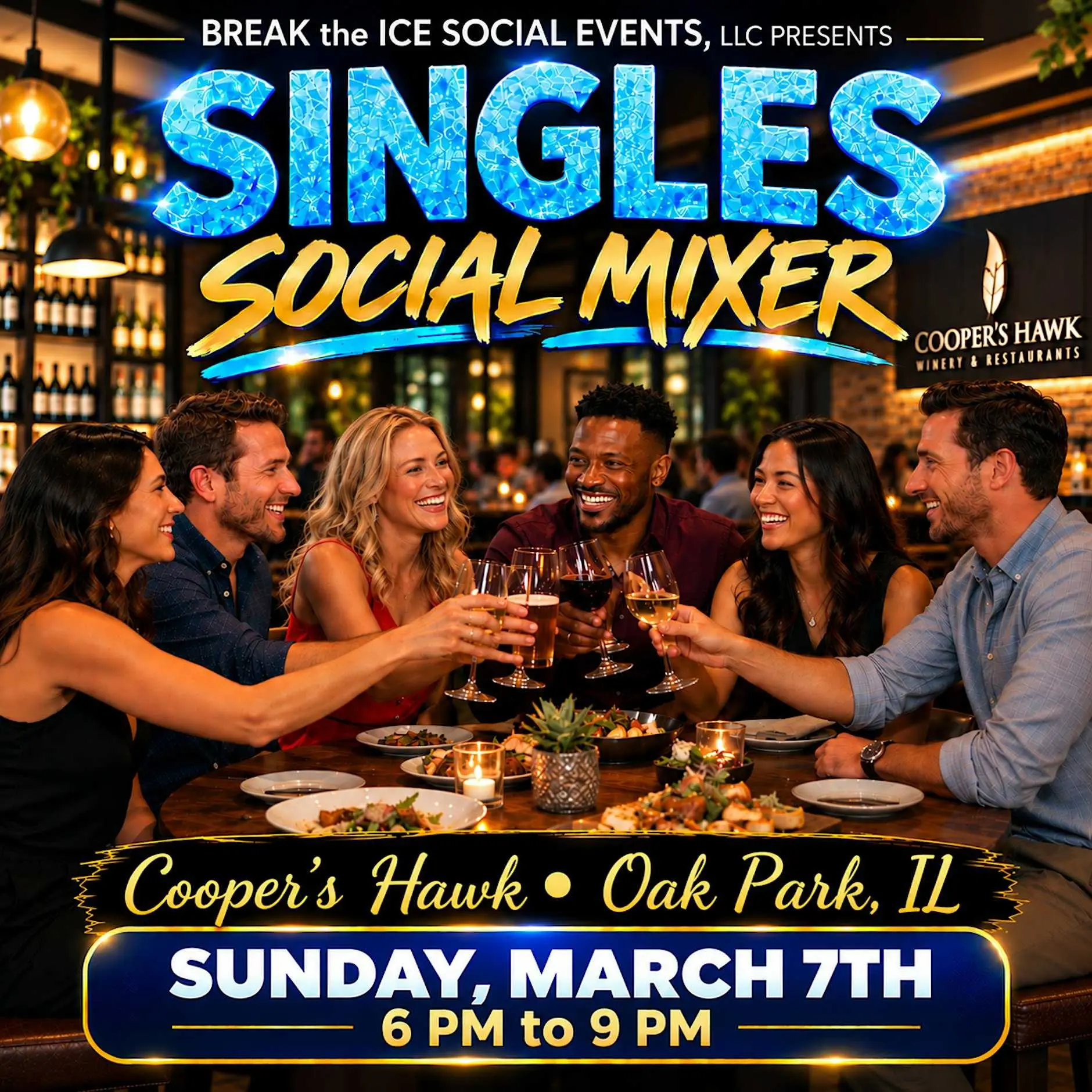 Singles Social Mixer Oak Park, IL Cooper's Hawk Singles Social Mixer Oak Park, IL Cooper's Hawk