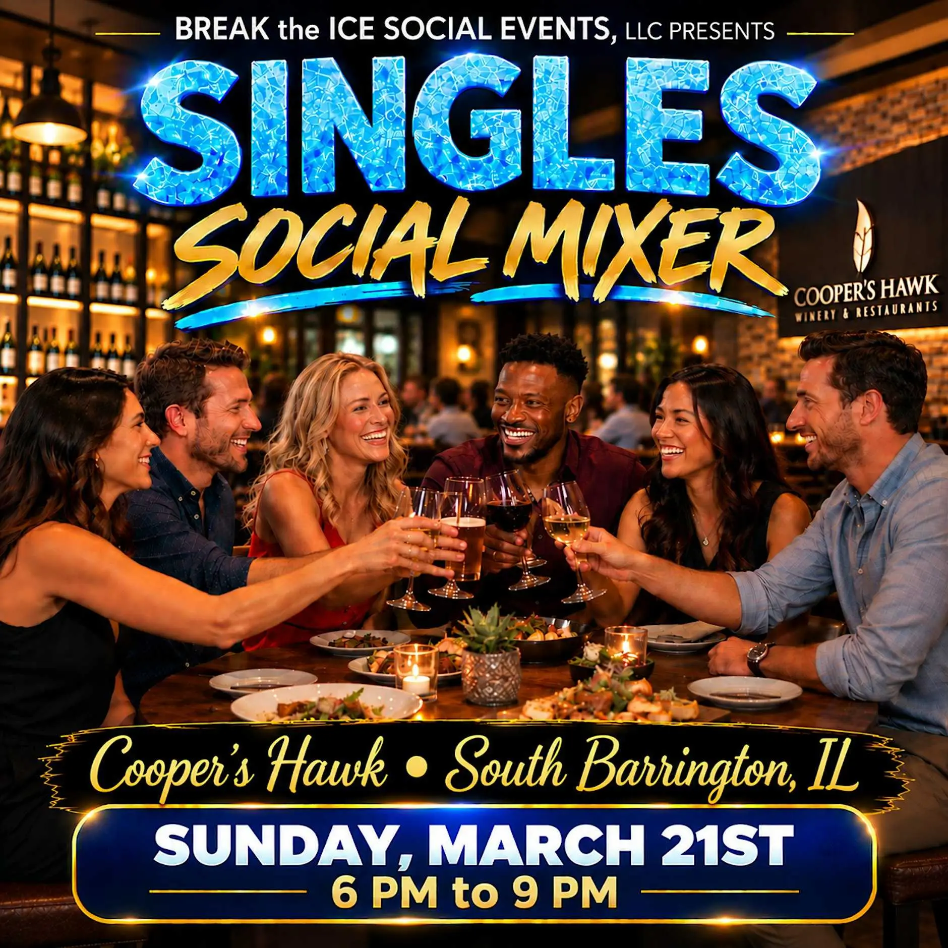 Singles Social Mixer South Barrington, IL Cooper's Hawk