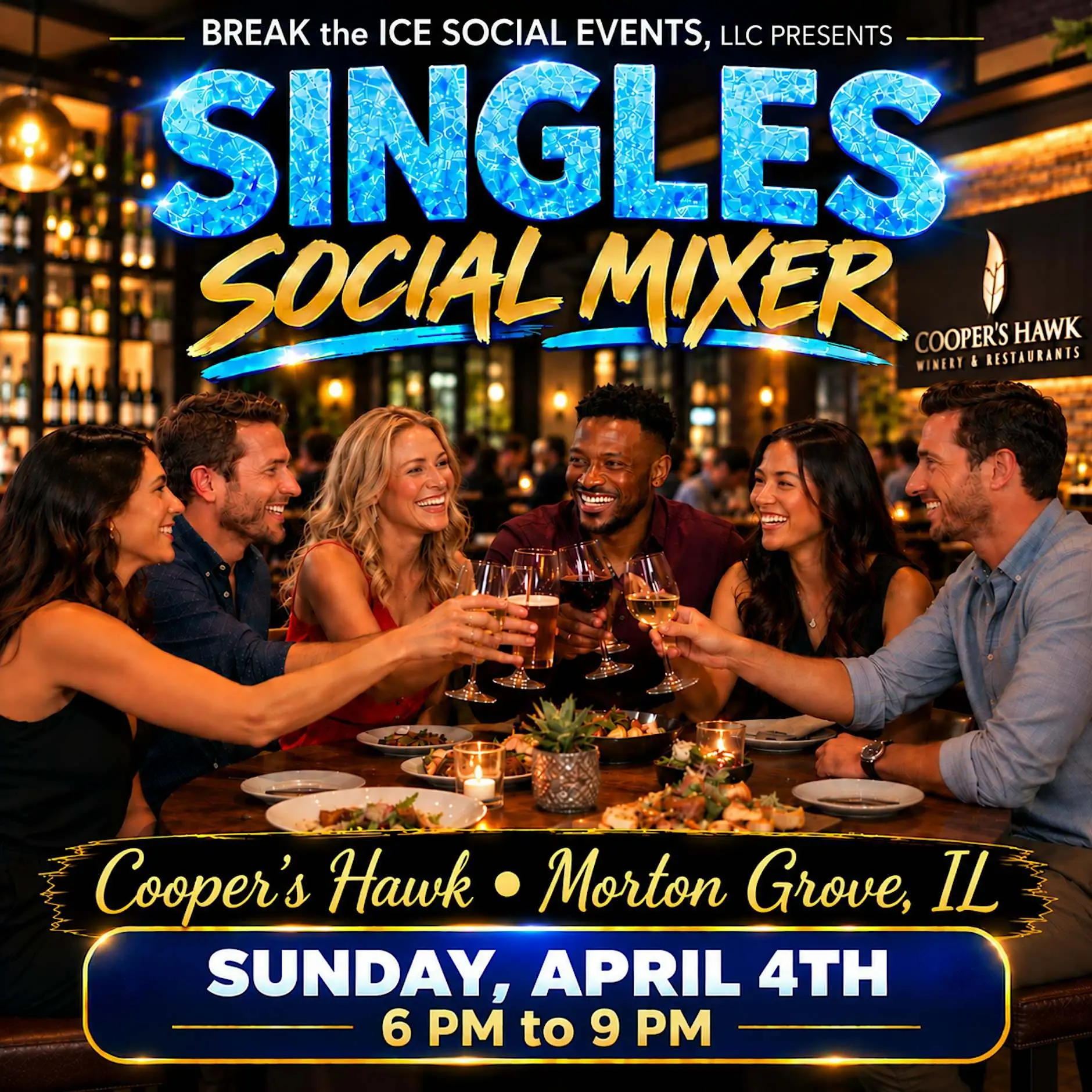 Singles Social Mixer Morton Grove, IL Cooper's Hawk Singles Social Mixer Morton Grove, IL Cooper's Hawk