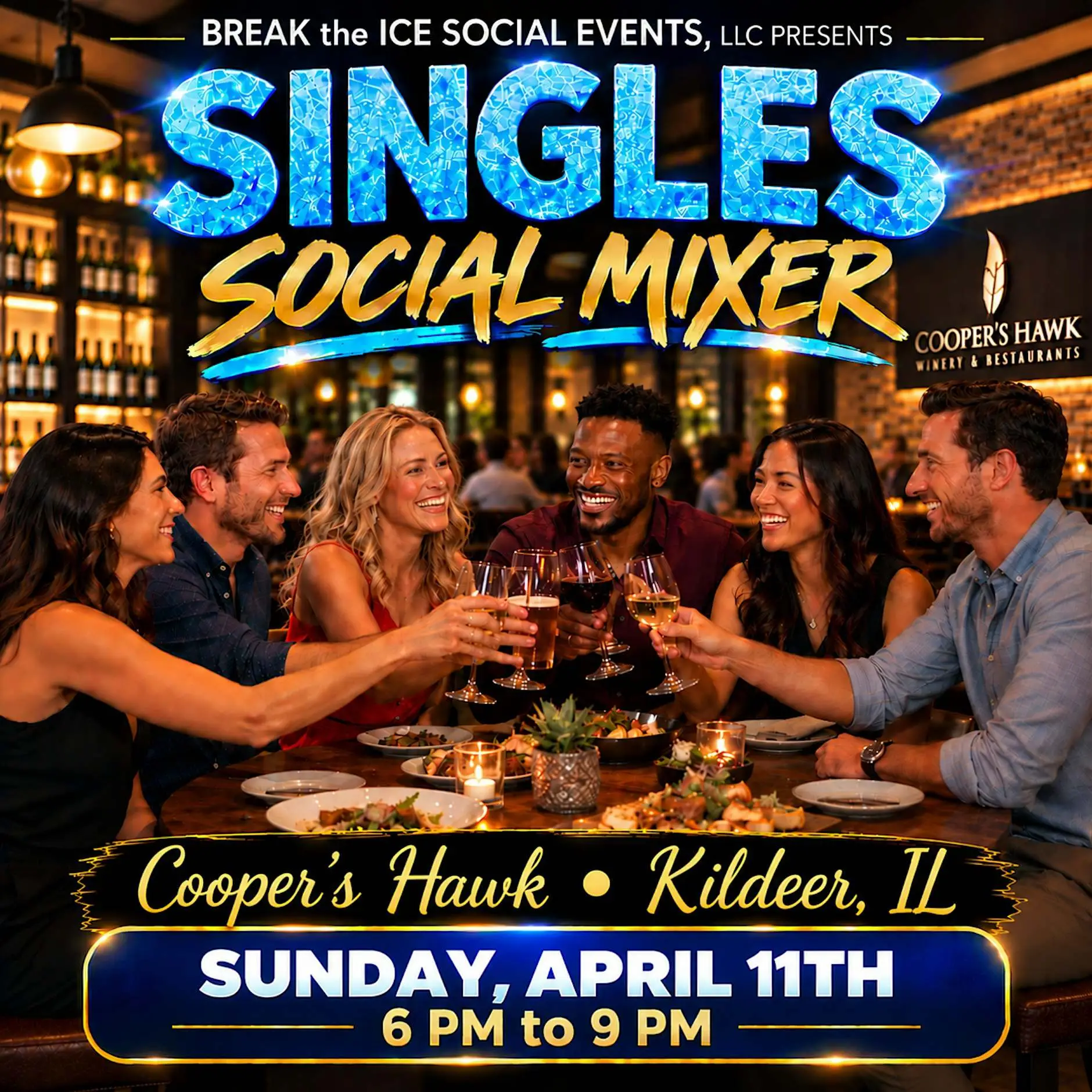 Singles Social Mixer Kildeer, IL Cooper's Hawk Singles Social Mixer Kildeer, IL Cooper's Hawk