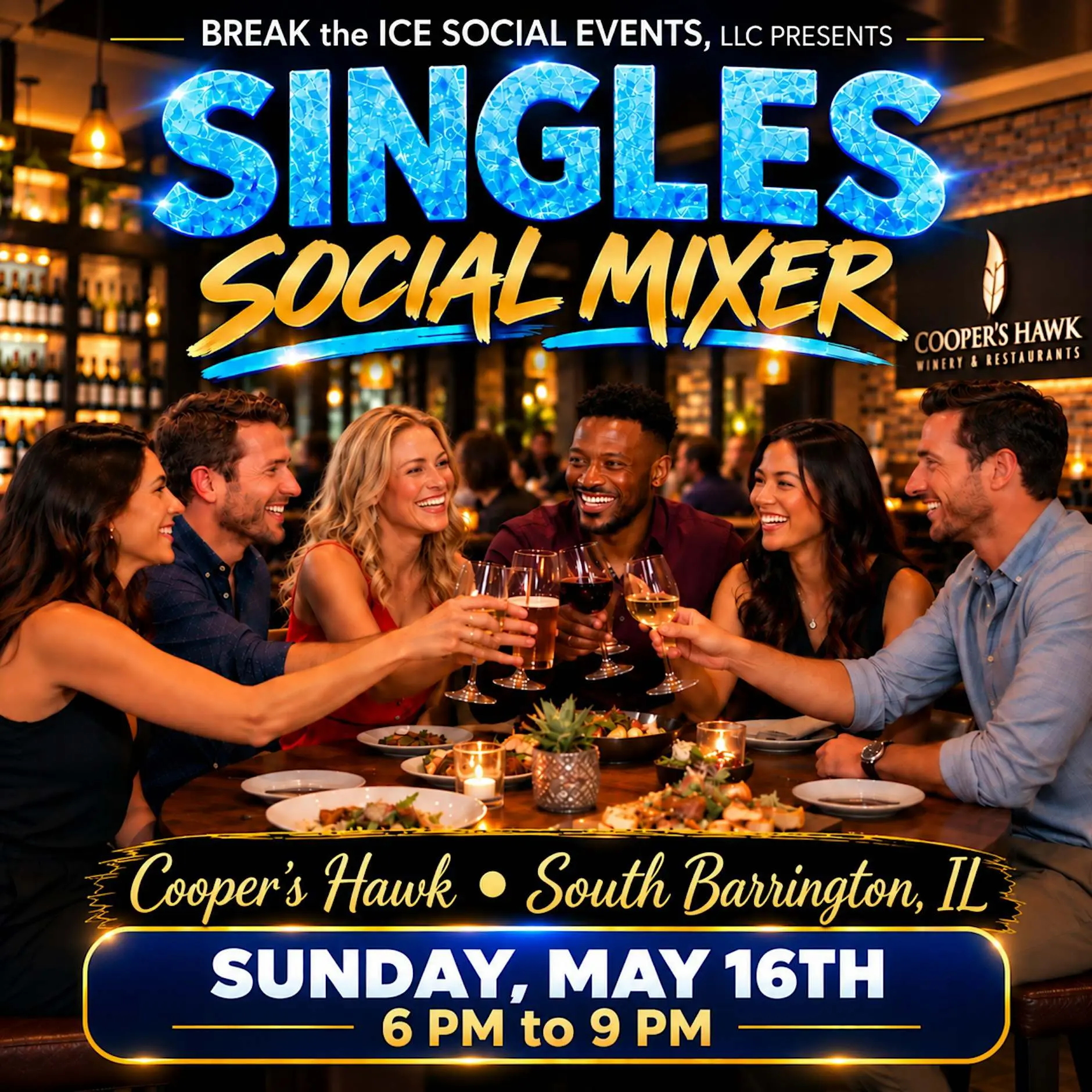 Singles Social Mixer South Barrington, IL Cooper's Hawk