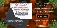 Caribbean Singles Mixer (Ages: late 20's/30's/40's)