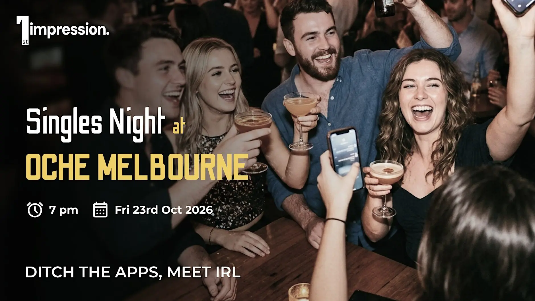 Oct.23 | Melbourne Singles Nights [25+] | Friday Drinks & Dart at the Oche