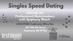 11/12/26 Speed Dating for Singles at Testimony! (ages 40+)