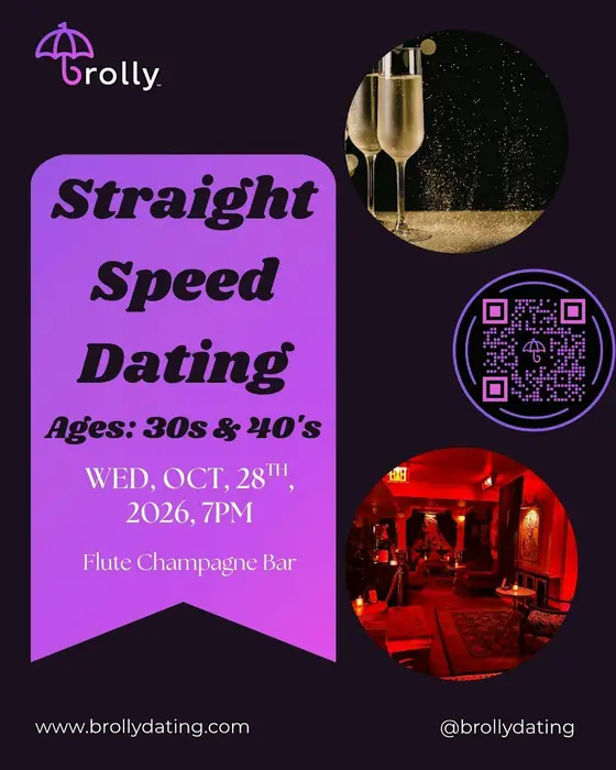 Straight Singles Speed Dating, 30's & 40's: Wed, October, 28th, 2026, 7pm — photo 1