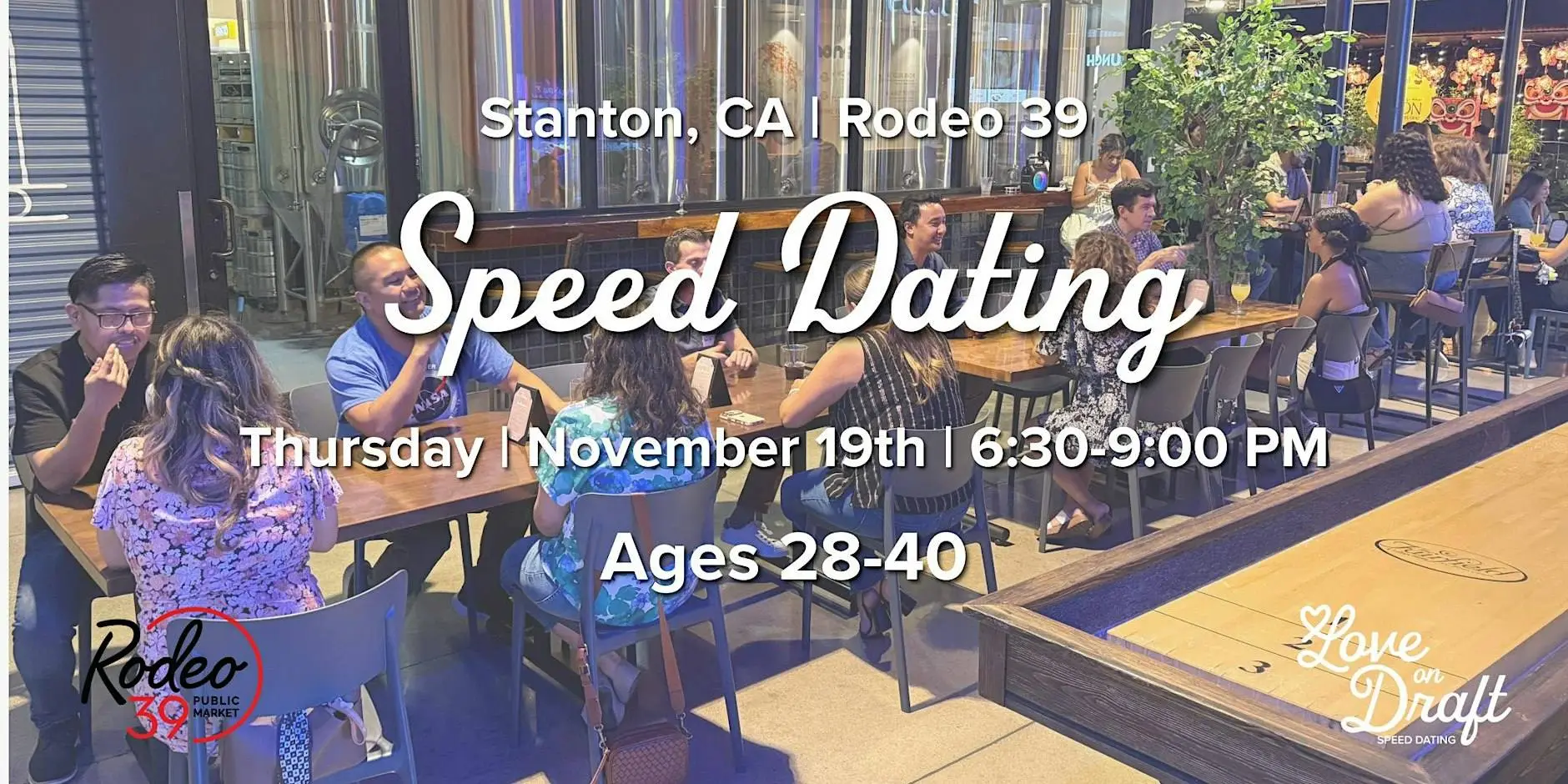 Speed Dating | Stanton, CA | Singles 28-40 | Capo Craft | Rodeo 39 Speed Dating | Stanton, CA | Singles 28-40 | Capo Craft | Rodeo 39