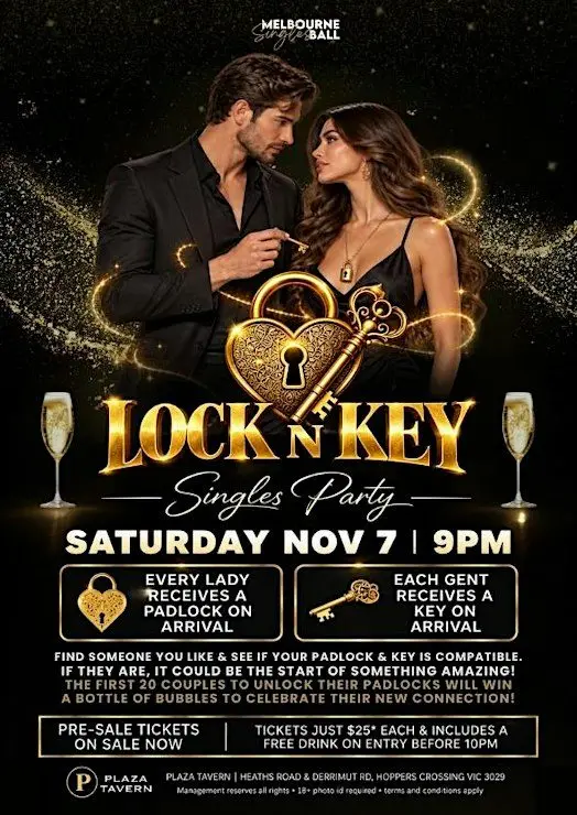 Lock N Key Singles Party at Plaza Tavern, Hoppers Crossing! — photo 2