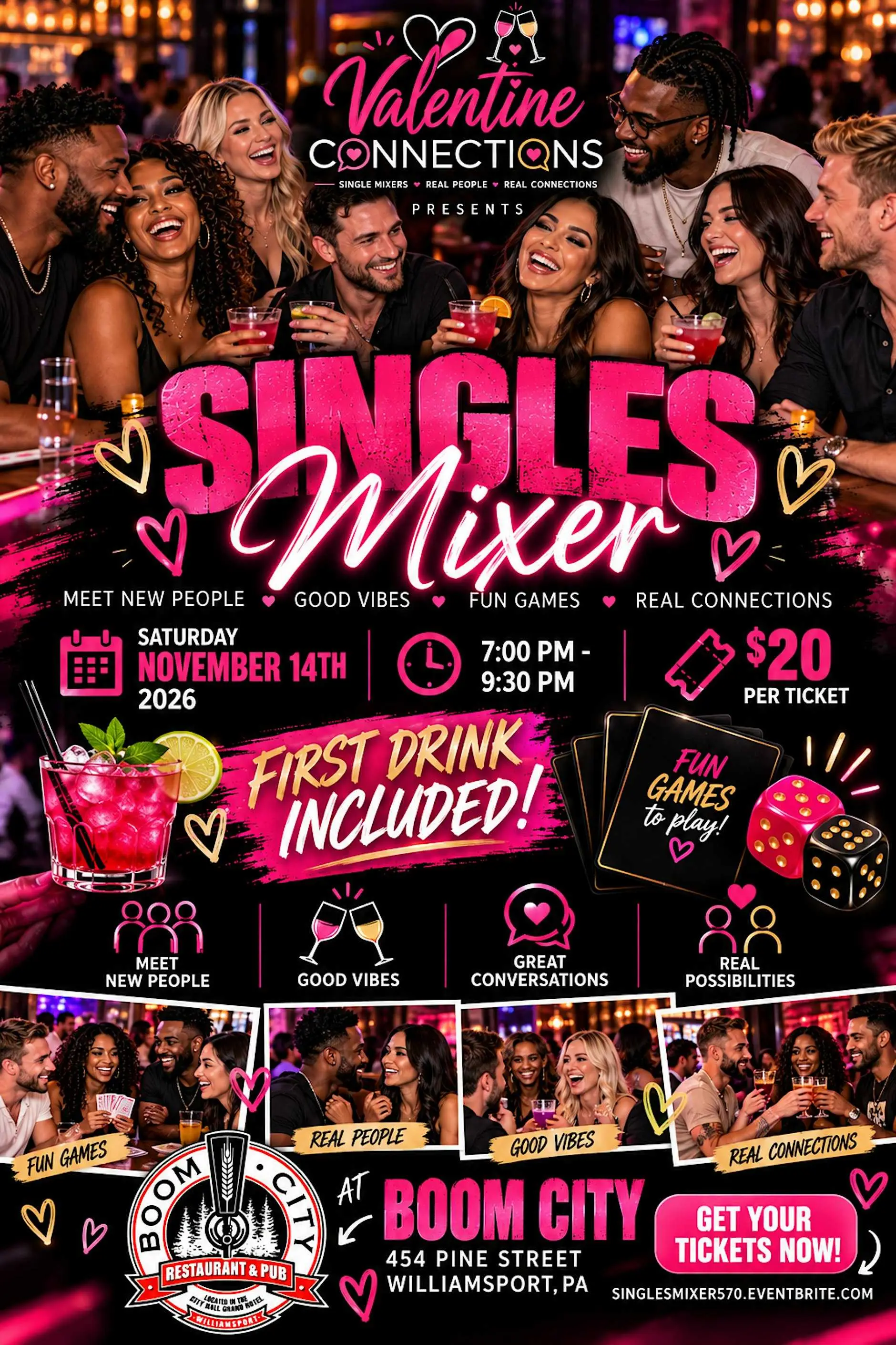 Singles Mixer @BoomCity Singles Mixer @BoomCity
