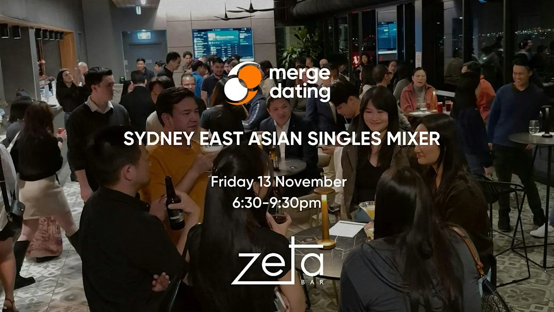 Sydney | East Asian Singles Mixer | Zeta Bar | Friday 13th November Sydney | East Asian Singles Mixer | Zeta Bar | Friday 13th November