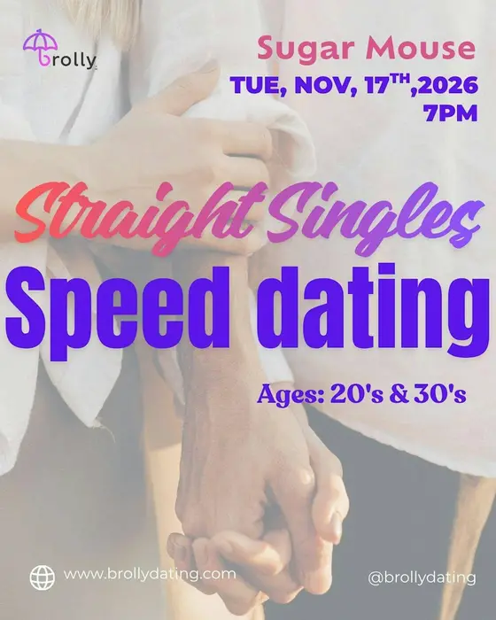 Straight Singles Speed Dating, 20's & 30's: Tue, November, 17th, 2026, 7pm — photo 1