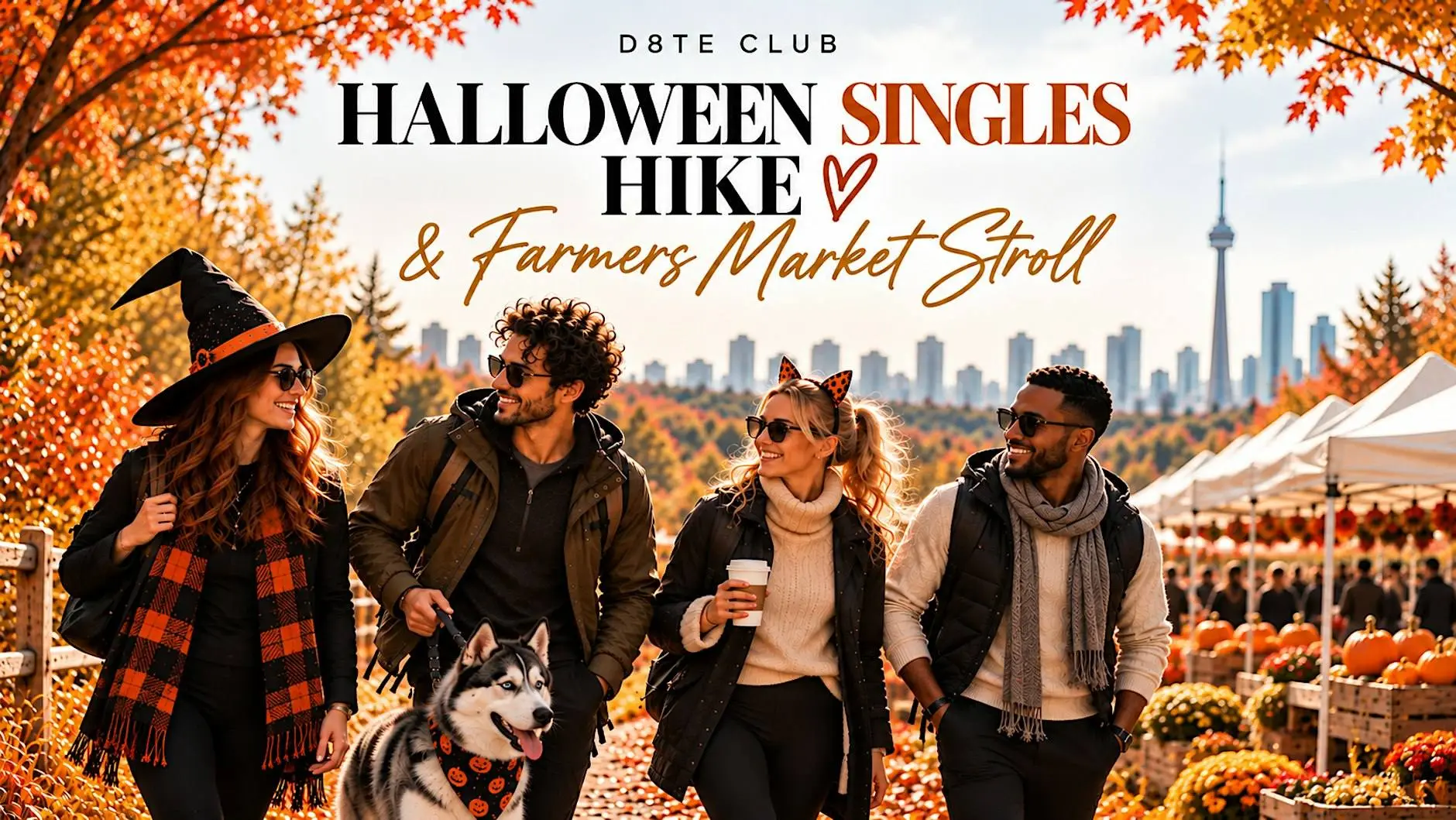 Halloween Singles Hike and Farmers Market Stroll