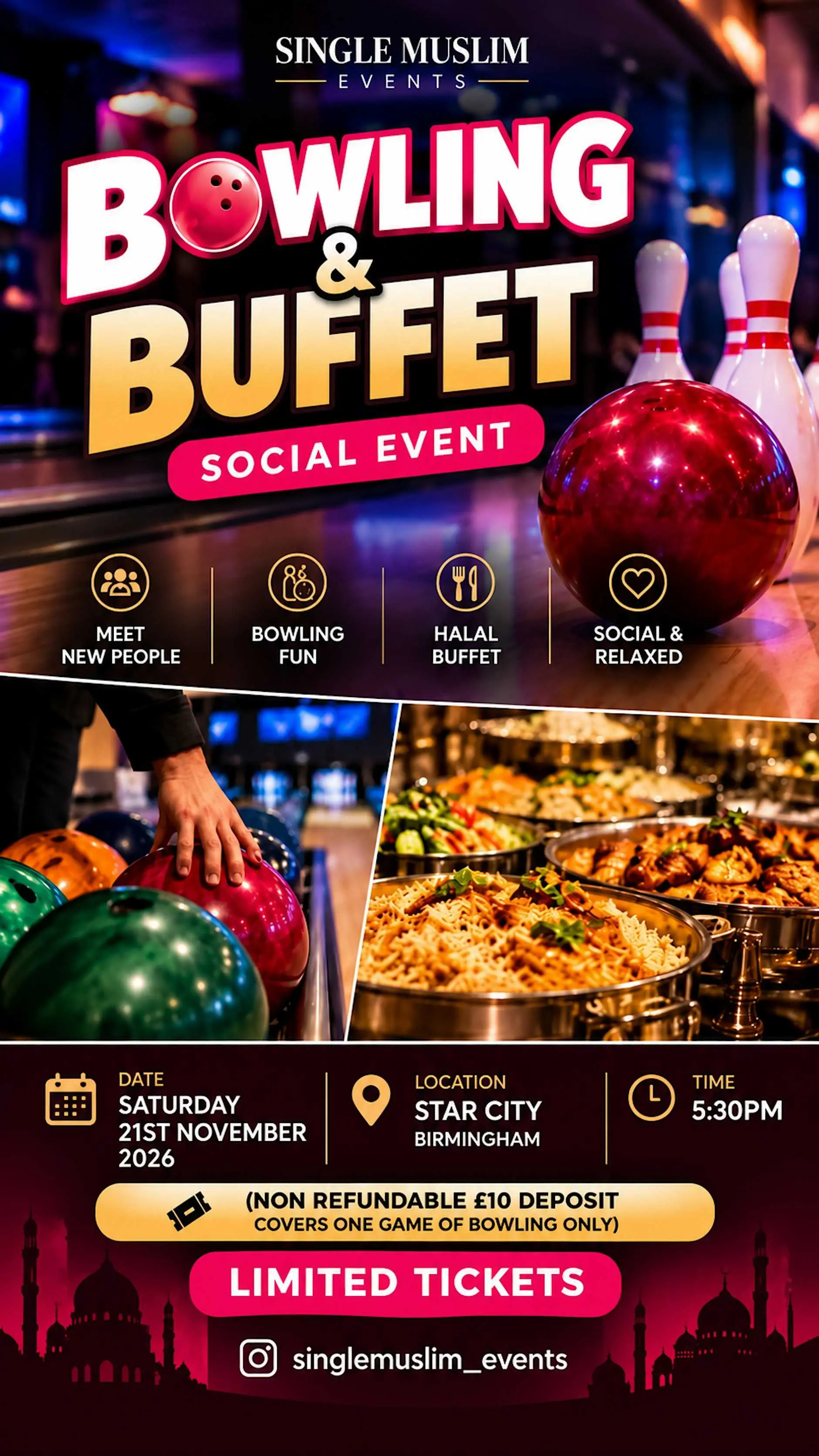 MANCHESTER Bowling and Buffet Singles Mixer MANCHESTER Bowling and Buffet Singles Mixer