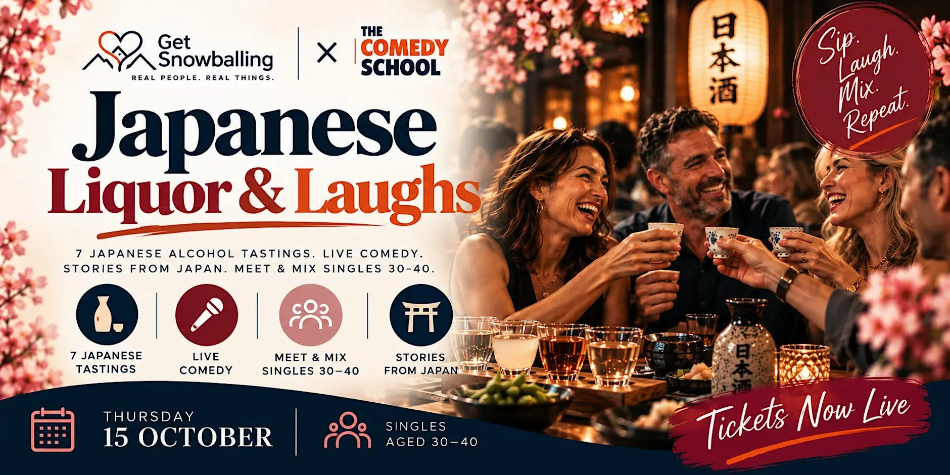 Your Next Night Out Just Got Interesting - Japanese Liquor + Laughs - 30+