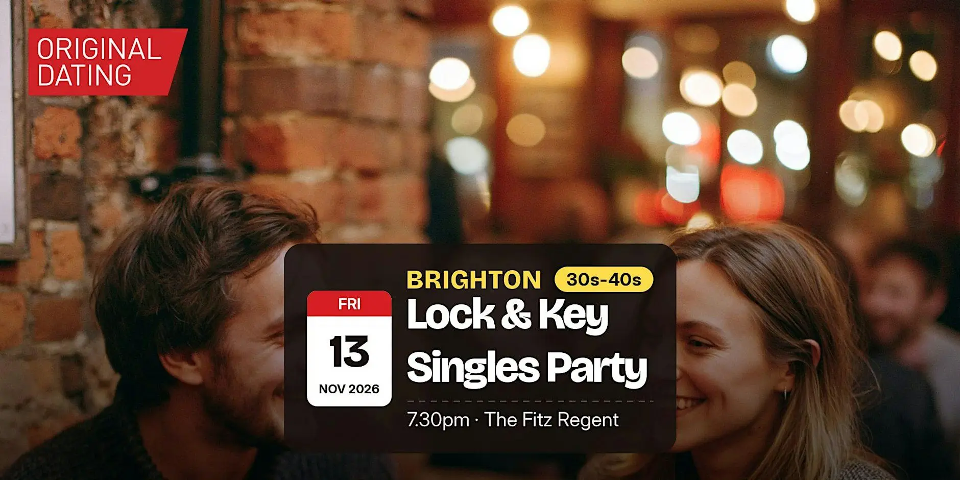 Lock & Key Singles Party in Brighton @ The Fitz Regent | 30s-40s